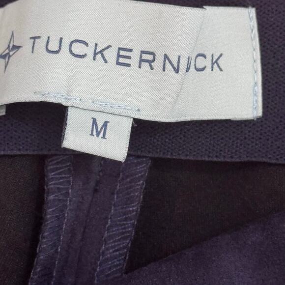 New TUCKERNUCK Navy Blue Faux Suede Stretch Straight Leg Dress Pants Womens Sz M - Picture 5 of 10